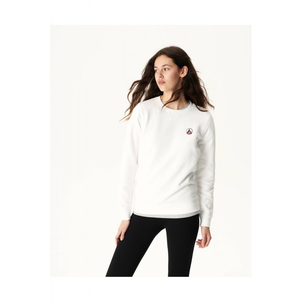 Sweat en coton bio Elvas Just over the top 901 BLANC ELVAS