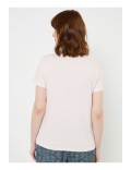 TShirt coton bio Just over the top 463 SOFT PINK CANCUN