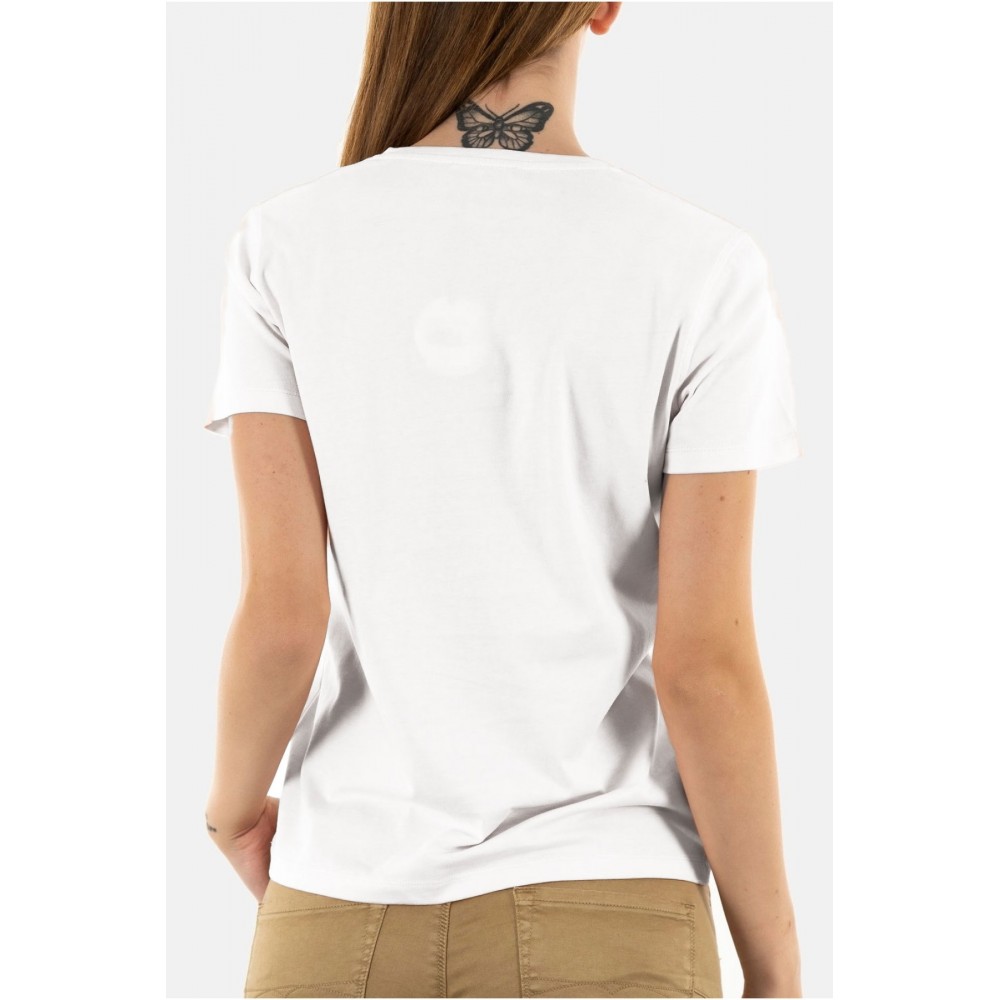 TShirt coton bio Just over the top 901 BLANC CANCUN