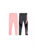 lot de 2 leggings polyester Reebok NEON CANDY E4563RG