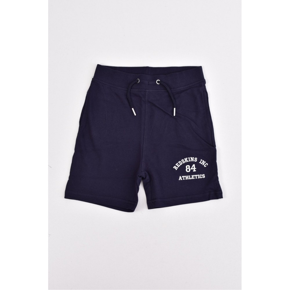 Short en coton à logo brodé Redskins NAVY RS24007