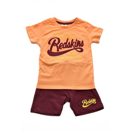 Ensemble TShirt et short Redskins ORANGE SET7316