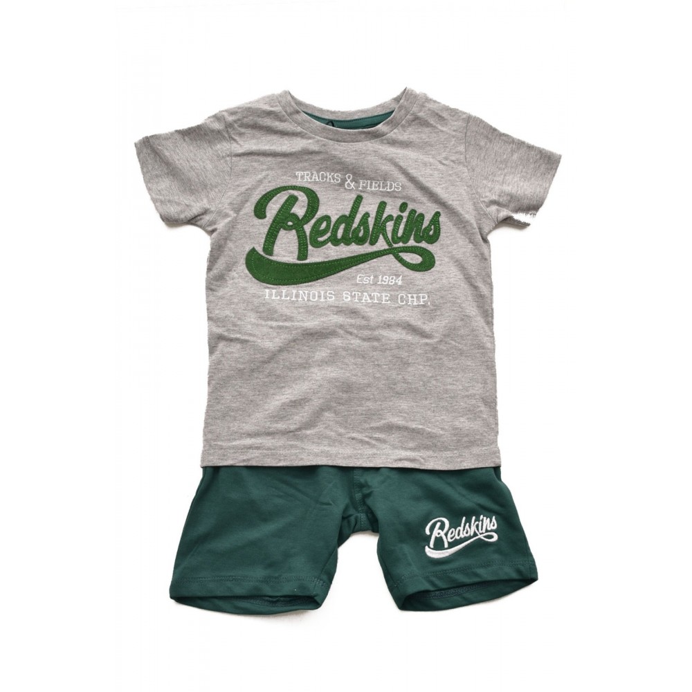 Ensemble TShirt et short Redskins GRIS SET7316