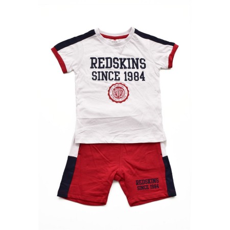 Ensemble TShirt et short Redskins WHITE SET402