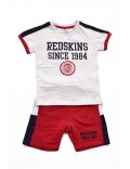 Ensemble TShirt et short Redskins WHITE SET402