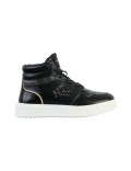 Sneakers haute en cuir Kaporal NOIR WOOP