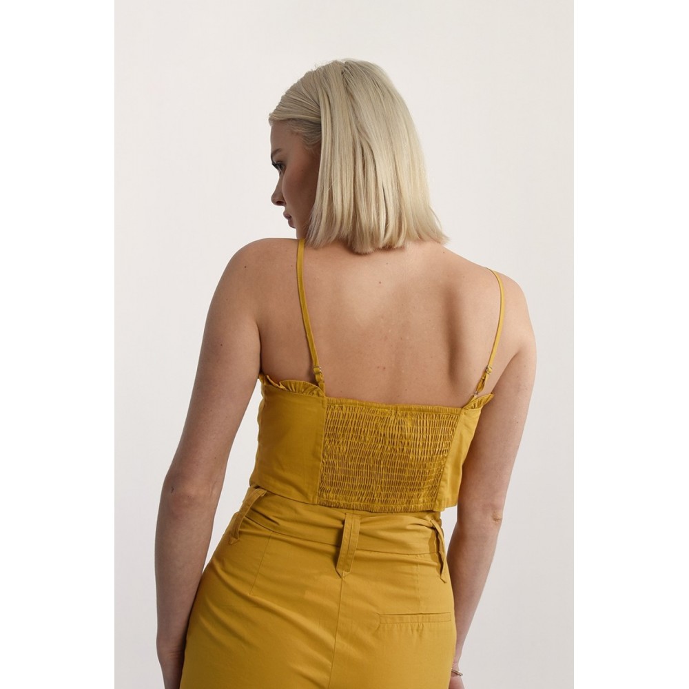 Crop top Molly bracken YELLOW LA1034BBP