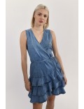 Robe en jean portefeuille Molly bracken MIDBL LAR163BE