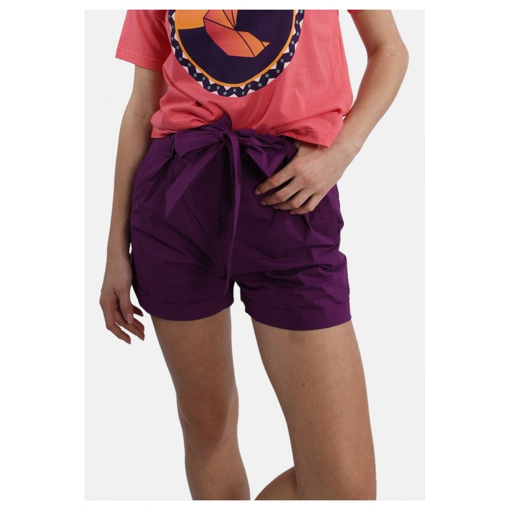 Short avec ceinture à nouer Molly bracken PURPLE LAS108DBP