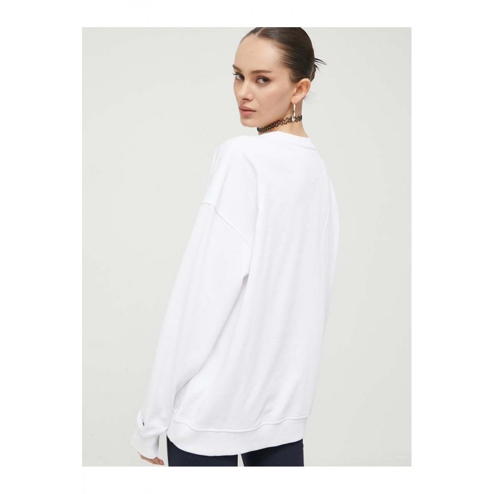 Sweat logo fantaisie Tommy Jeans YBR White DW0DW16246