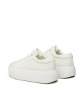 Sneakers basses en cuir Calvin klein YBJ Marshmallow HW0HW01432