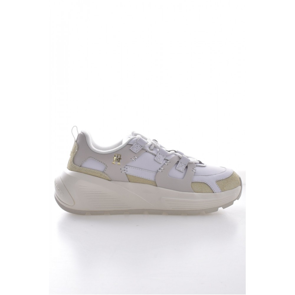 Baskets cuir Premium runner stitch Tommy Hilfiger YBS White FW0FW07709