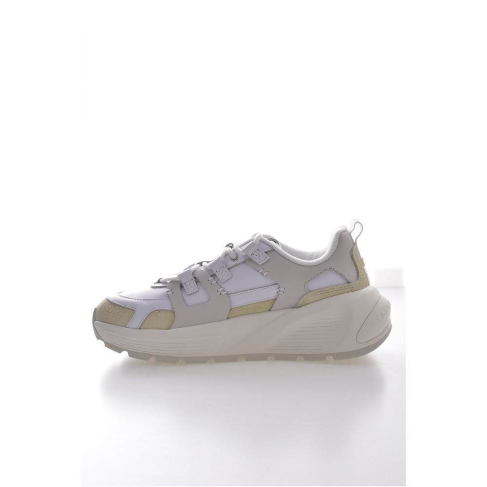 Baskets cuir Premium runner stitch Tommy Hilfiger YBS White FW0FW07709