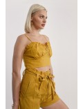 Crop top Molly bracken YELLOW LA1034BBP