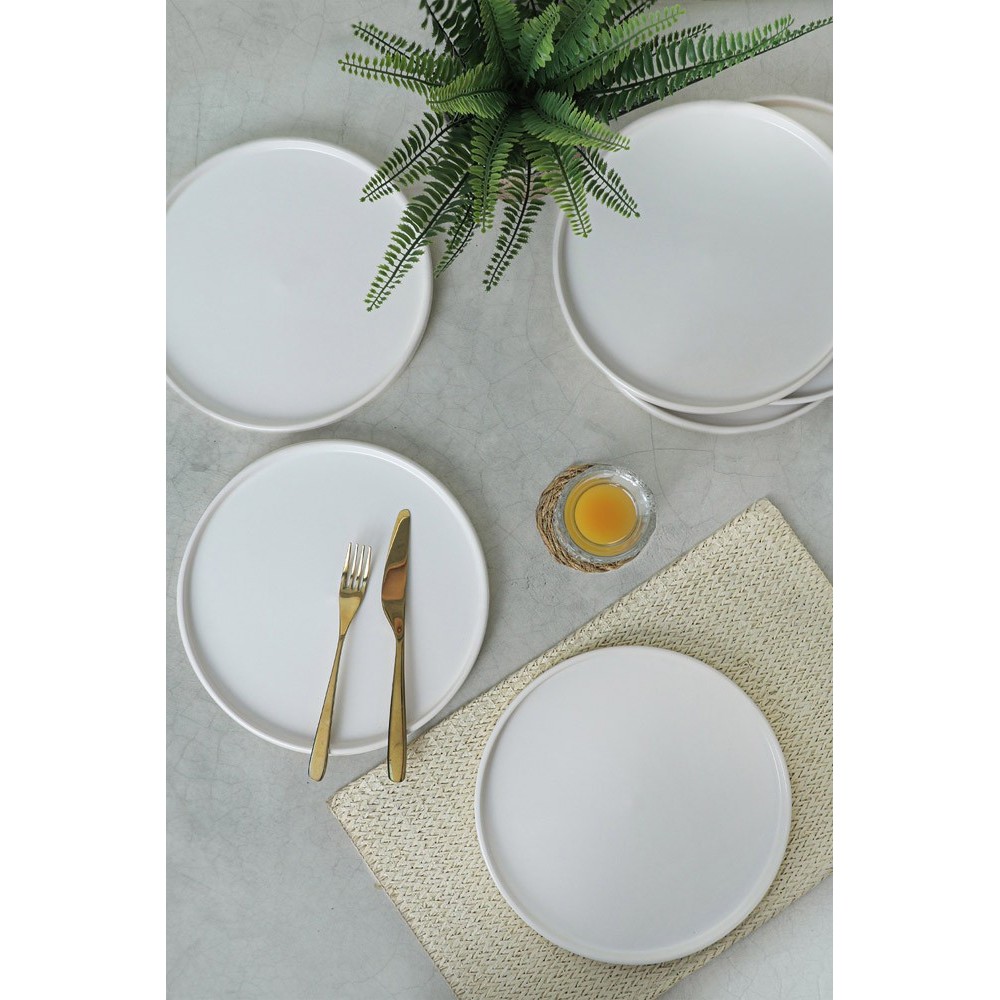 Set d'assiettes de service (6 Pièces) - White - 275KRM1982 - Homme Prive