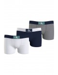 Tripack boxers coton stretch Calvin klein 0WT Pvhwhite/Navyiris/Greyheather B70B700453