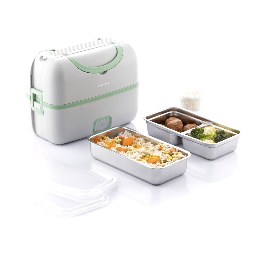 Lunch Box Électrique à Vapeur 3 en 1 avec Recettes Beneam - InnovaGoods -  Gadget To Go - V0103311 - Homme Prive