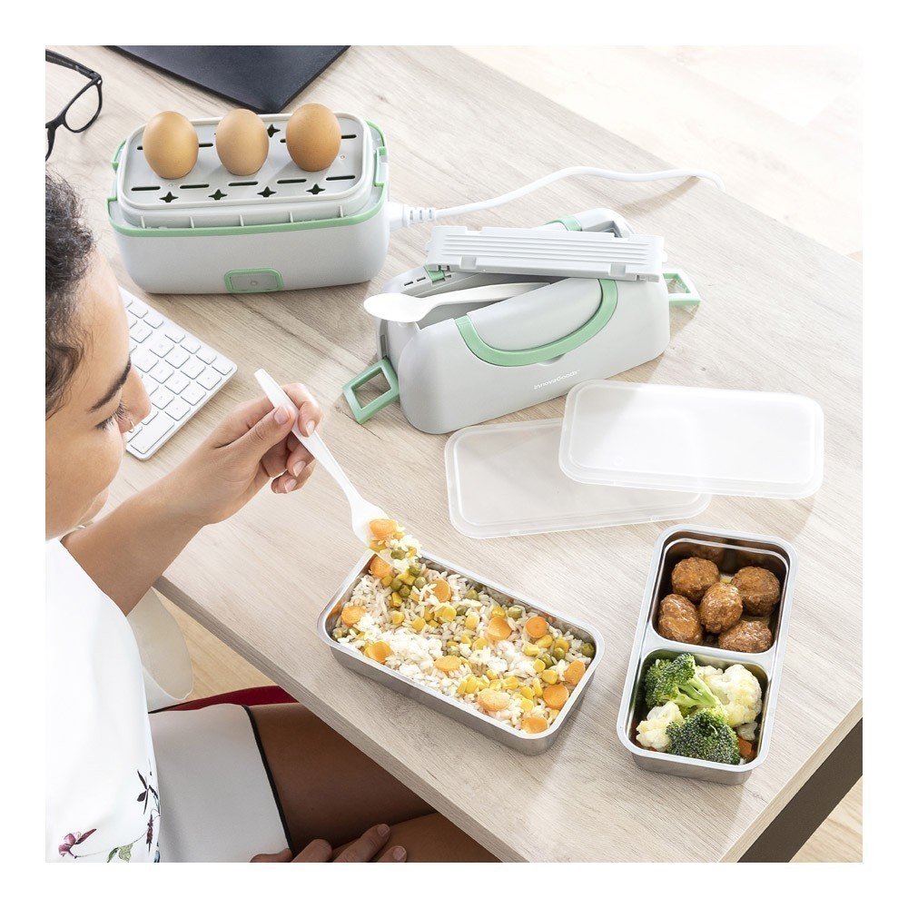 Lunch Box Électrique à Vapeur 3 en 1 avec Recettes Beneam - InnovaGoods -  Gadget To Go - V0103311 - Homme Prive