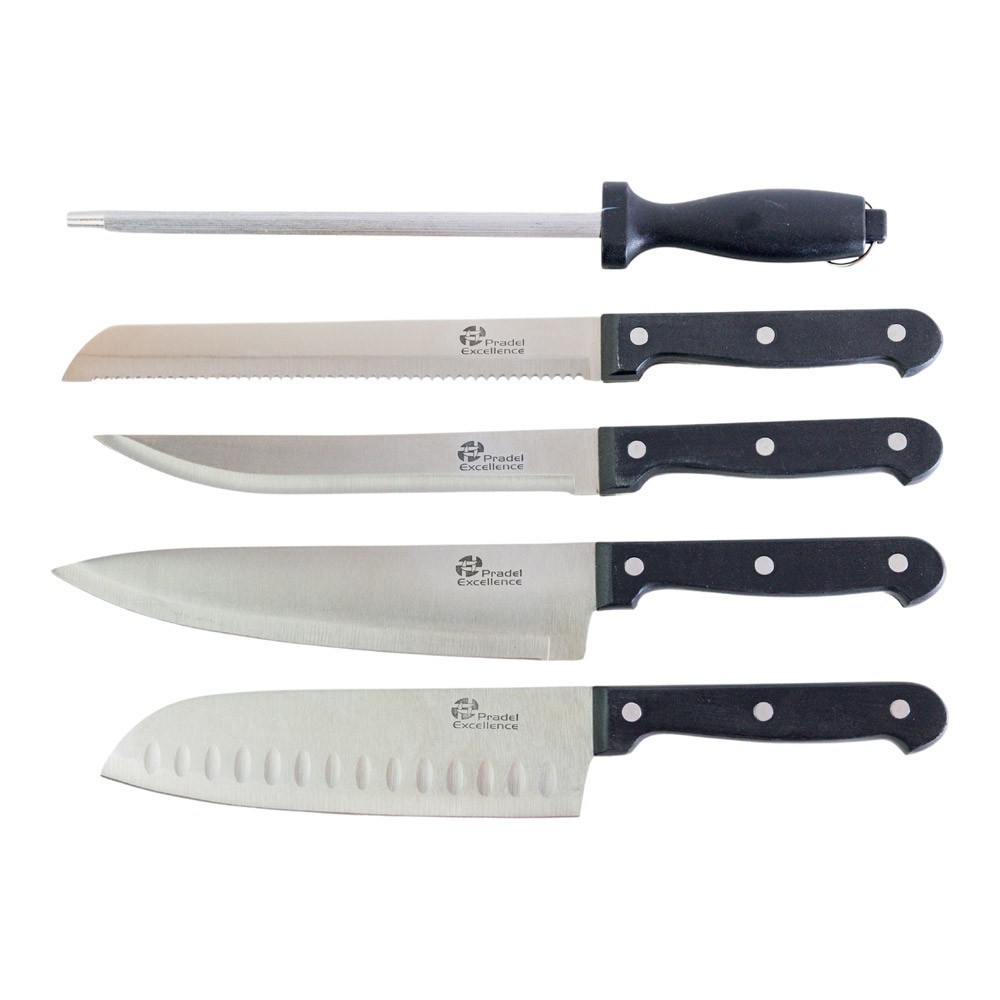 Bloc bois 5 Couteaux de cuisine, pradel excellence