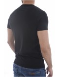 TShirt slim fit print logo Emporio armani 07320 NERO/NERO 111267 CC715