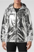 Veste à capuche nylon lurex 20th Philipp plein 70 SILVER MRB1296