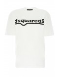 Tee shirt en coton à logo Dsquared2 100 blanc S75GD0141