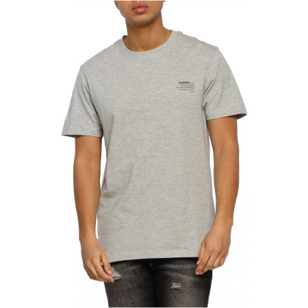 Tee shirt basic en coton organique Guess jeans LHY GREY M1GI66 K8HM0