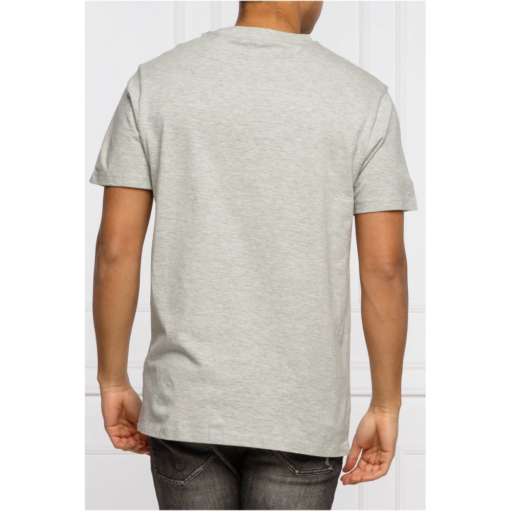 Tee shirt basic en coton organique Guess jeans LHY GREY M1GI66 K8HM0