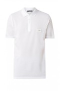 Polo en coton piqué à logo métal Dolce&Gabbana W0800 WHITE G8KK1T FU7EN