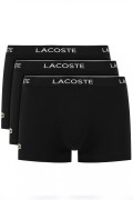 Tripack boxers coton stretch Lacoste 00031 NOIR 5H3389