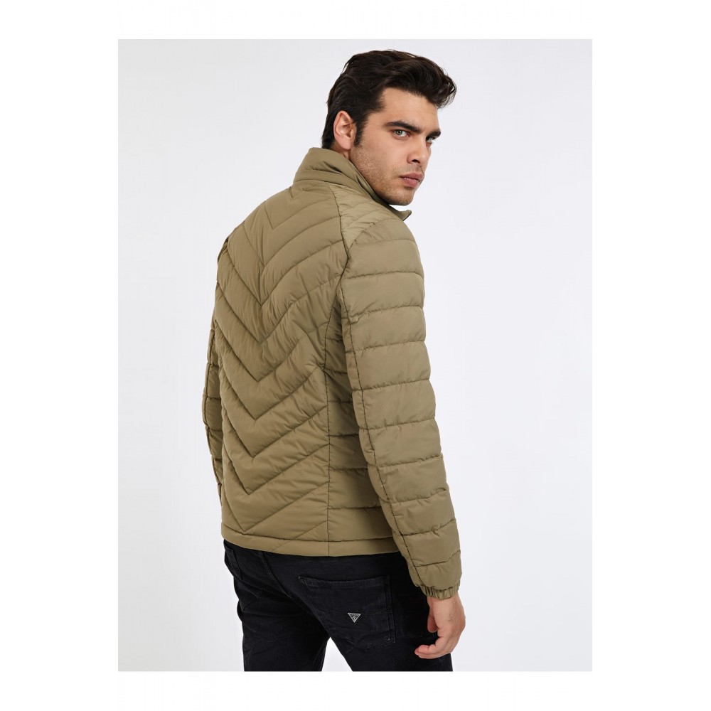 Veste coupe vent à capuche Guess jeans G8K2 DESERT GREEN M2RL44 WED02