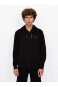 Sweat zippée à capuche Armani exchange 1200 BLACK 8NZM95 ZJKRZ