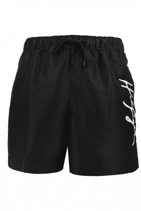 Short de bain logo brodé Tommy Hilfiger BDS Black UM0UM02299