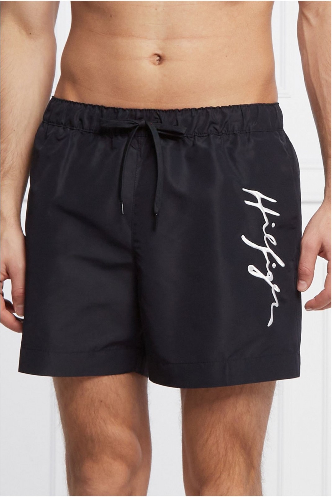 Short de bain logo brodé Tommy Hilfiger BDS Black UM0UM02299