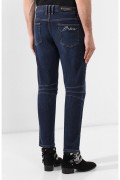 Jean tapered en coton Balmain 6AA DENIM SH15342 Z162