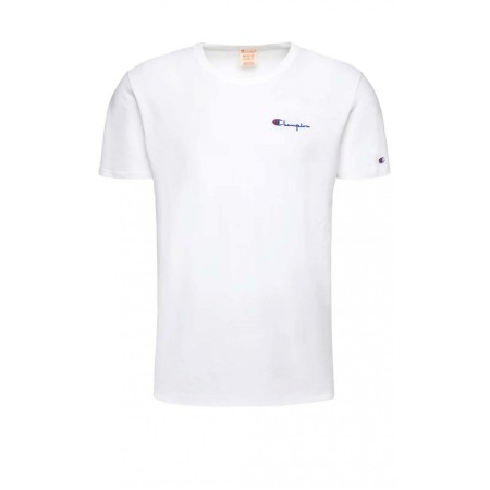 T shirt en coton avec logo Champion WHT 214674 WW001