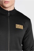 Sweat zippé texturé Ea7 1200 BLACK 6LPM30 PJHXZ