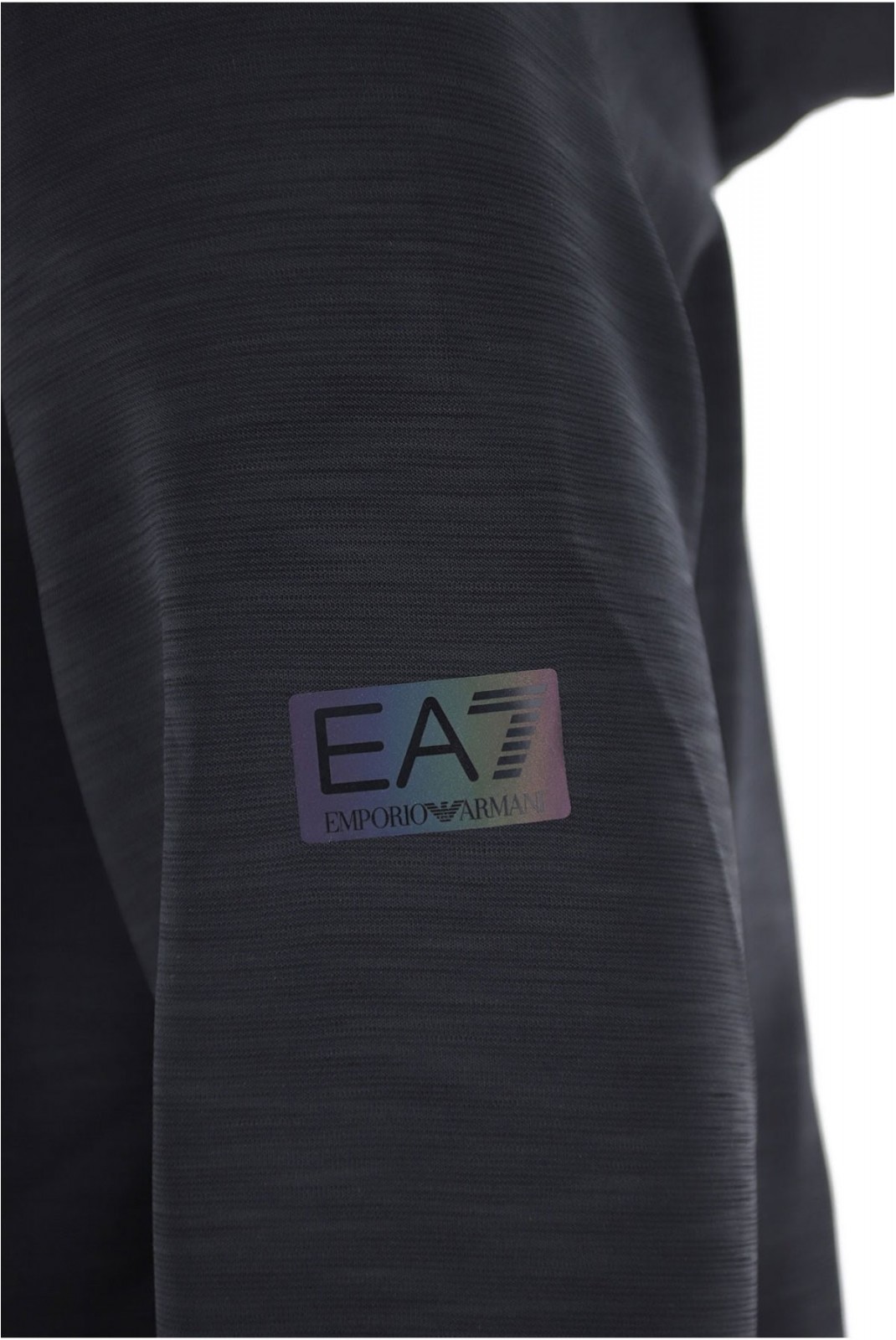 Sweat zippé stretch à capuche Ea7 1200 BLACK 6LPM39 PJJHZ