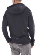 Sweat zippé stretch à capuche Ea7 1200 BLACK 6LPM39 PJJHZ