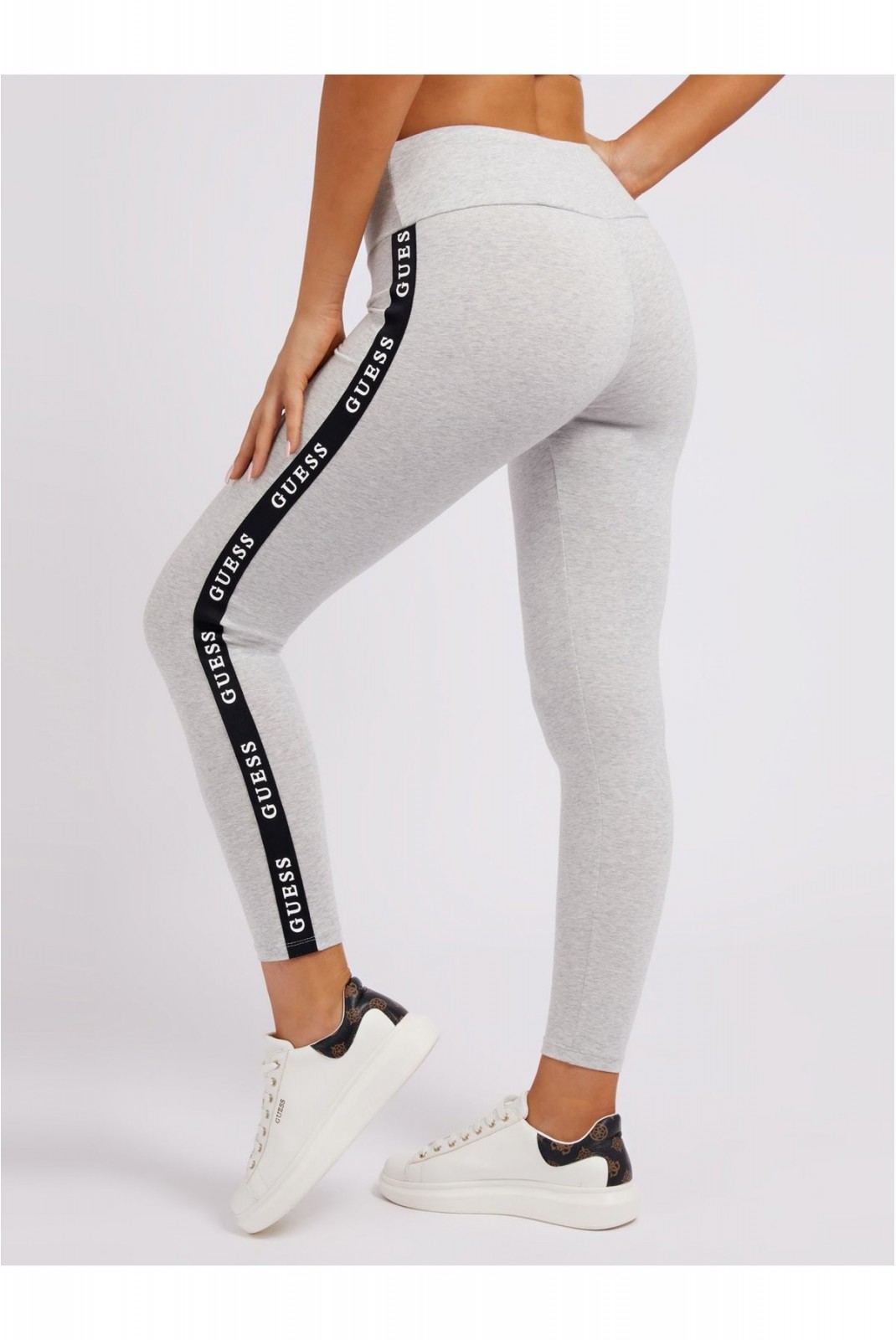 Legging de sport bande logo Guess jeans H9D2 ESSENTIAL MELANGE V2YB14 KABR0