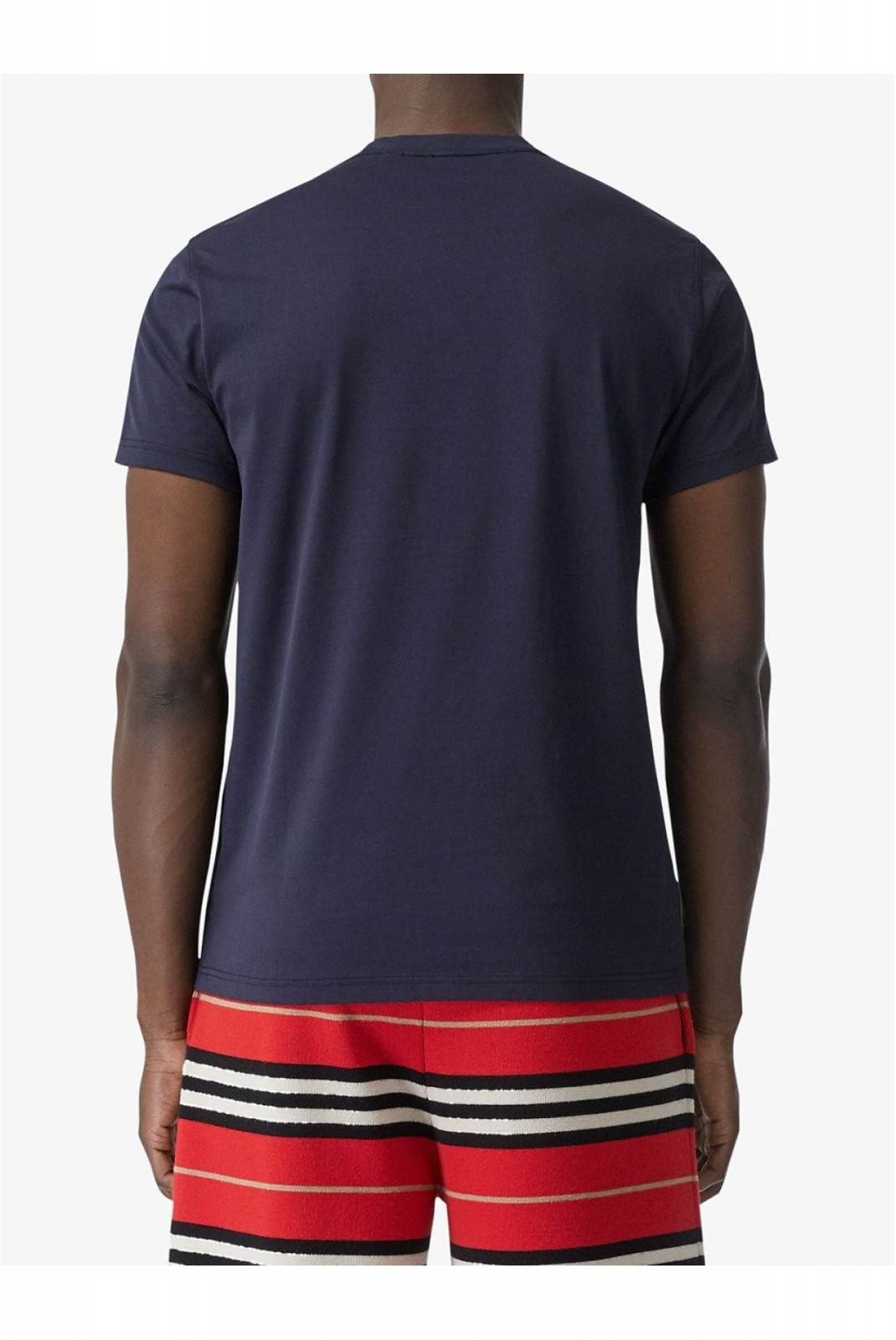 Tee shirt à logo brodé Burberry NAVY 8014022