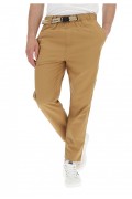 Pantalon ceinturé en toile Calvin klein GE4 Tobacco Brown J30J320589