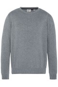 Pull fin col rond 100% coton Schott H GREY PLB100