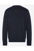 Pull fin col rond 100% coton Schott NAVY PLB100