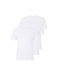 Lot de 3 Tee shirt coton col V Hugo boss 100 White 50475285