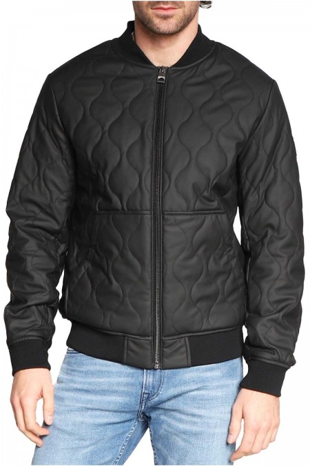 Blouson imperméable coupe-vent  Guess jeans JBLK Jet Black A996 M3RL08 WBS80