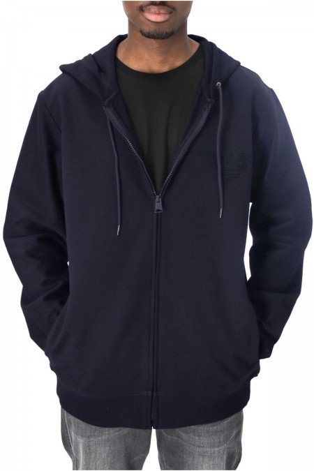 Sweat zippé à capuche Emporio armani 06935 BLU NAVY 211858 3R484