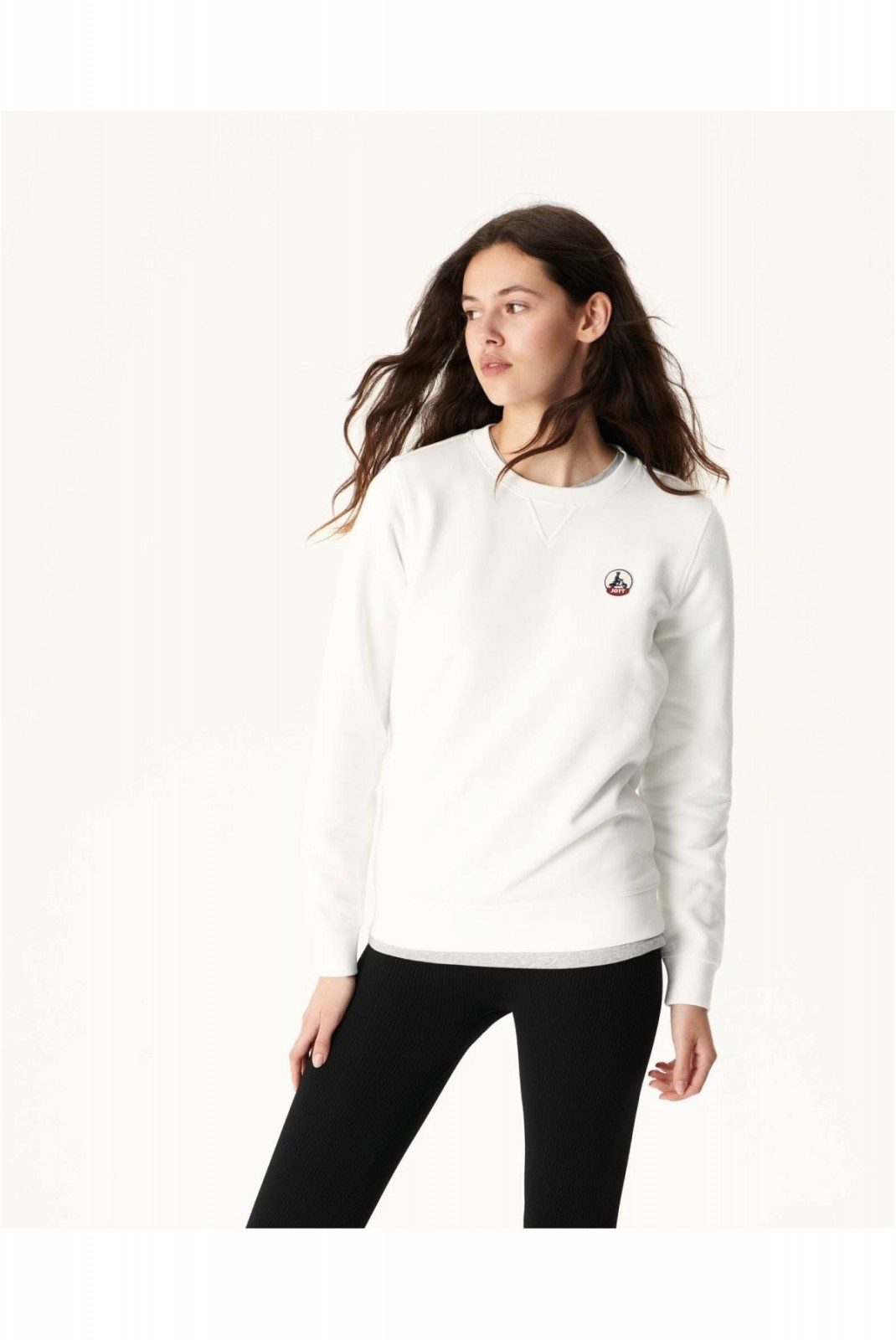 Sweat en coton bio Elvas Just over the top 901 BLANC ELVAS