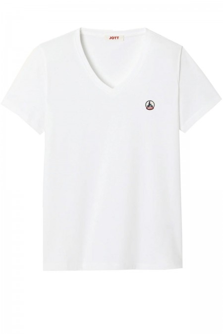 TShirt coton bio Just over the top 901 BLANC CANCUN