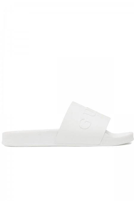 Mules PVC à logo embossé Guess jeans WHITE FM6CLC FAB19